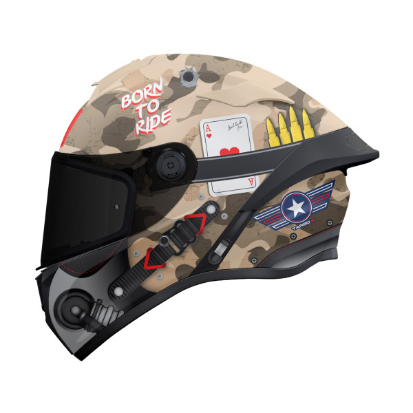 MT Helmets MT Targo S Patton A2 Matt Sand Camo